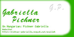 gabriella pichner business card